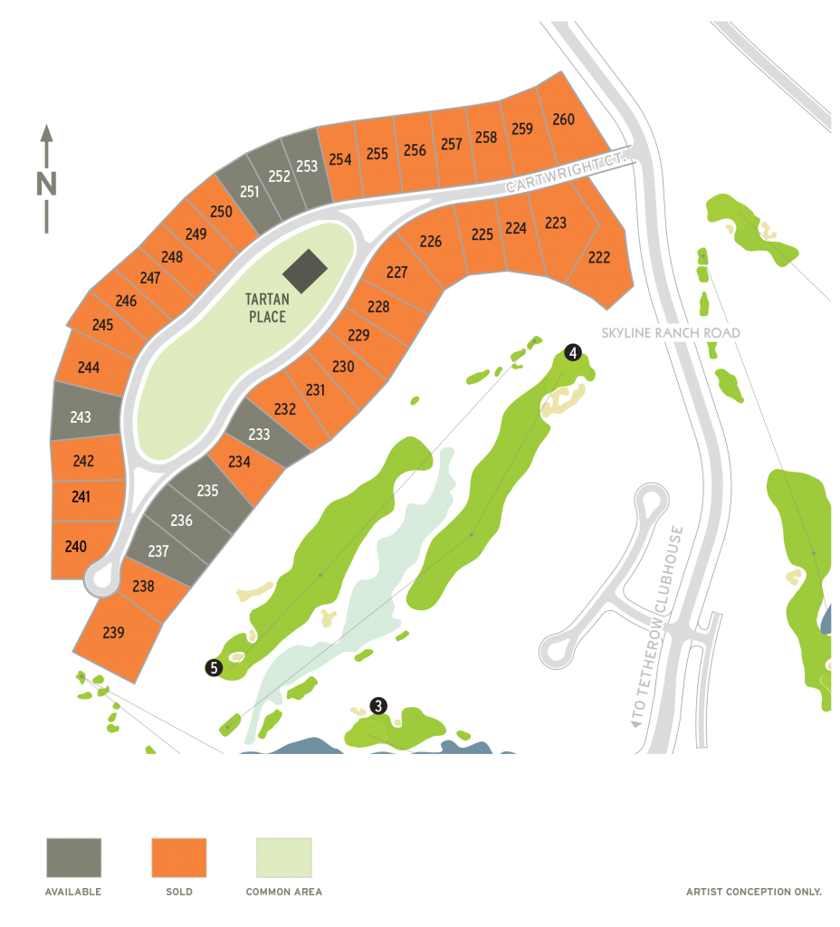 Tartan Druim at Tetherow Site Map Sept. 21 2021